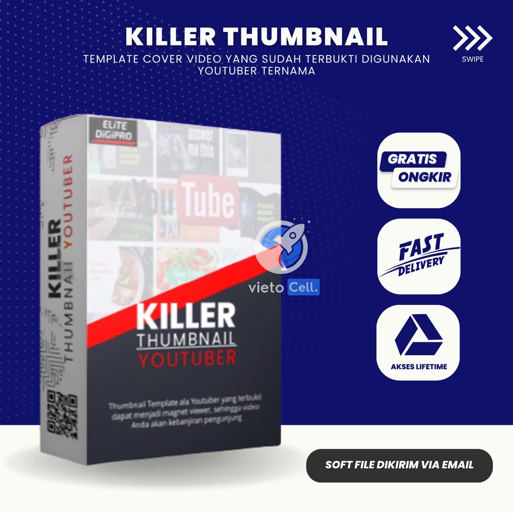 KILLER THUMBNAIL ELITE Kumpulan Desain Template Youtube Menarik Layanan Digital