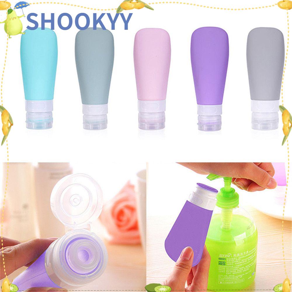 Chookyy Botol Silikon Shower Gel Cuci Tangan Wadah Pencet Isi Ulang