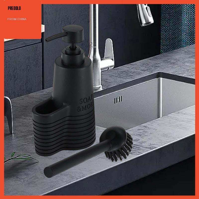 [Predolo] Sikat Piring Dapur Dengan Dispenser Sabun Untuk Meja Kokoh Multifungsi