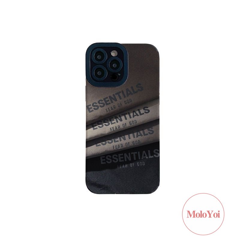 Casing Tekstur Kulit Mewah Kompatibel Untuk IPhone XR XS X Max 11 Pro Max8 7 Plus 11 12 14 13 Pro Max 7Plus Trendy Merek FOG Phone Shockproof Soft Tpu Cover