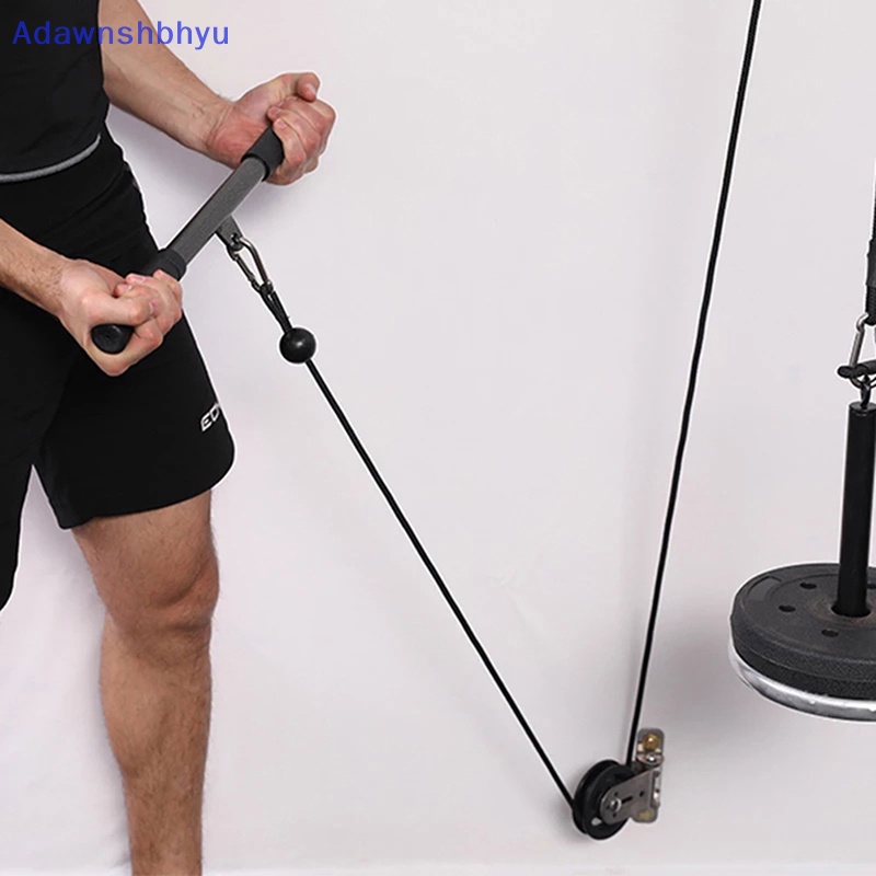 Adhyu Rak Dinding Gym Rumah Rotag Silent Pulley DIY Lat Lift Kabel Sistem Roda ID