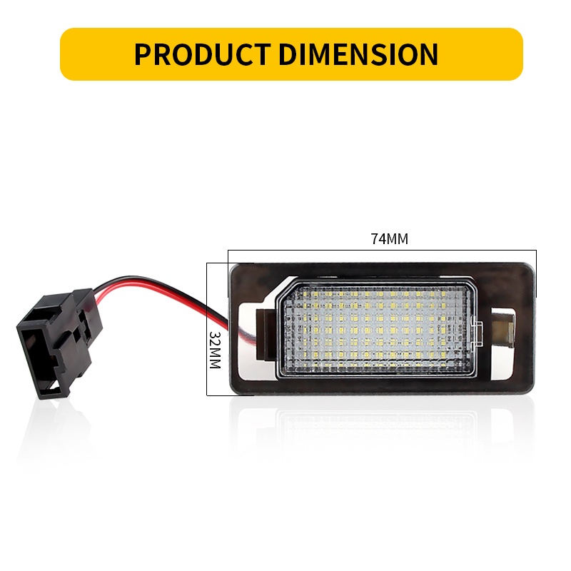 2pcs Lampu Plat Lisensi 12V Bebas Error Terang Tinggi Untuk Audi A3, A4/S4, A5/S5/RS5, A6/S6, A7/S7/RS7 2013-up, Allroad, TT, Q3, Q5/SQ5, Q7