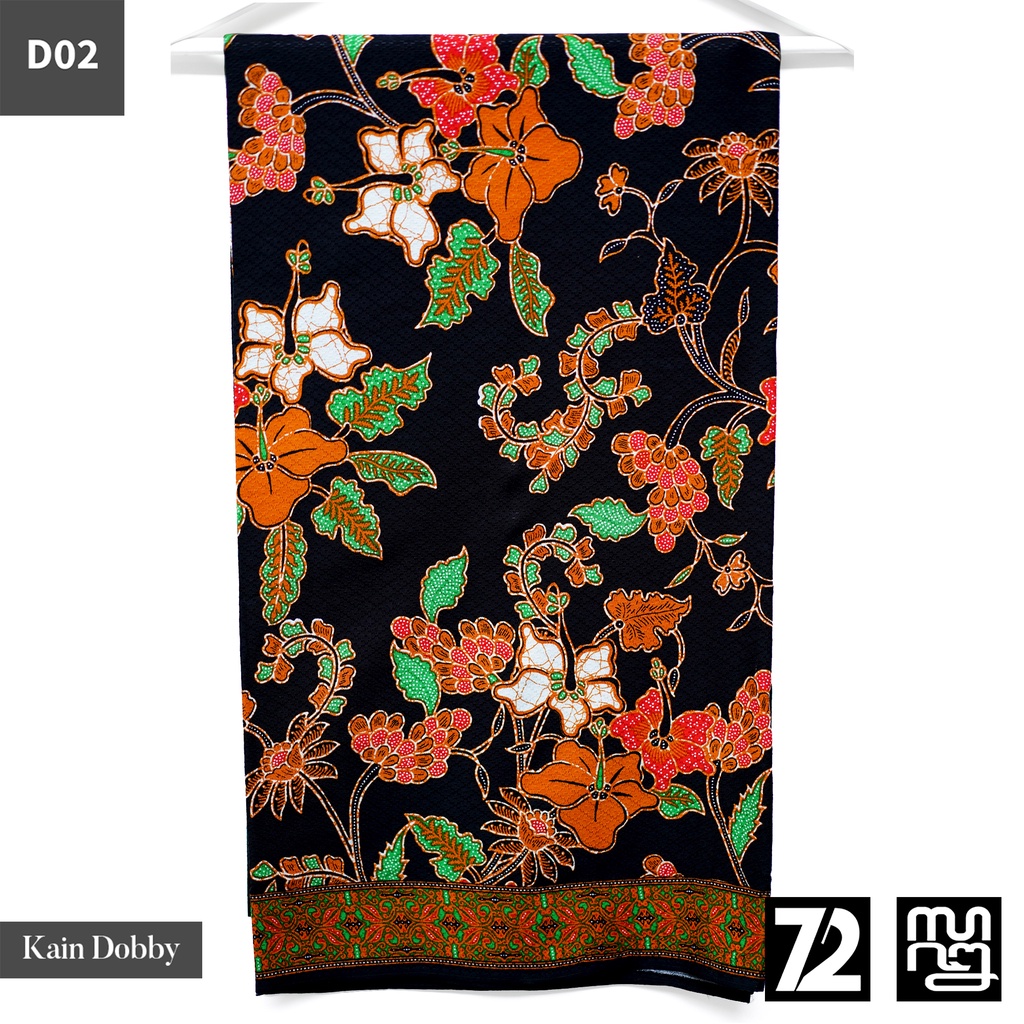 KAIN BATIK PREMIUM Bahan Dobby Motif Kembang Warna Hijau Biru 723632 Cap 72 Jarik Jarit Samping Kebat Panjang Batik Katun Modern Premium Bahan Seragam Batik Pernikahan Kantor Keluarga Murah Kamen Jadi Batik Bali Lembaran