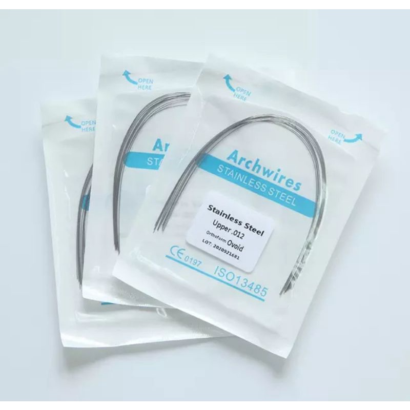 Kawat SS Recta, Stainless Steel Dental Rectangular Wire, Kawat Gigi Upper Lower