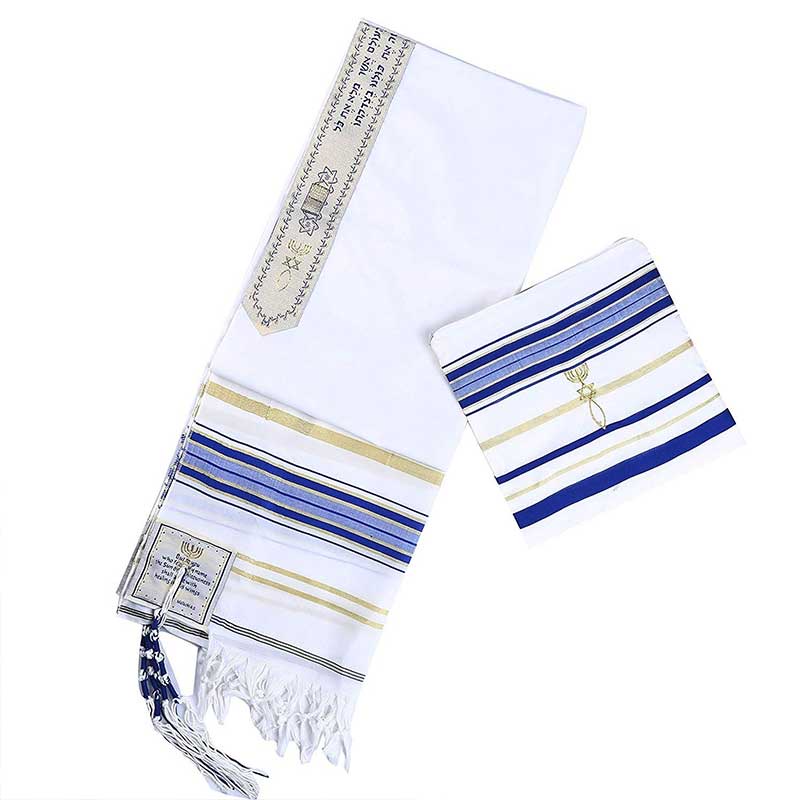Tallith Shawl Jewish Yahudi Tallit Syal 60cm Tallit Jubah Talit Tallith Tallis Talet Tallitot