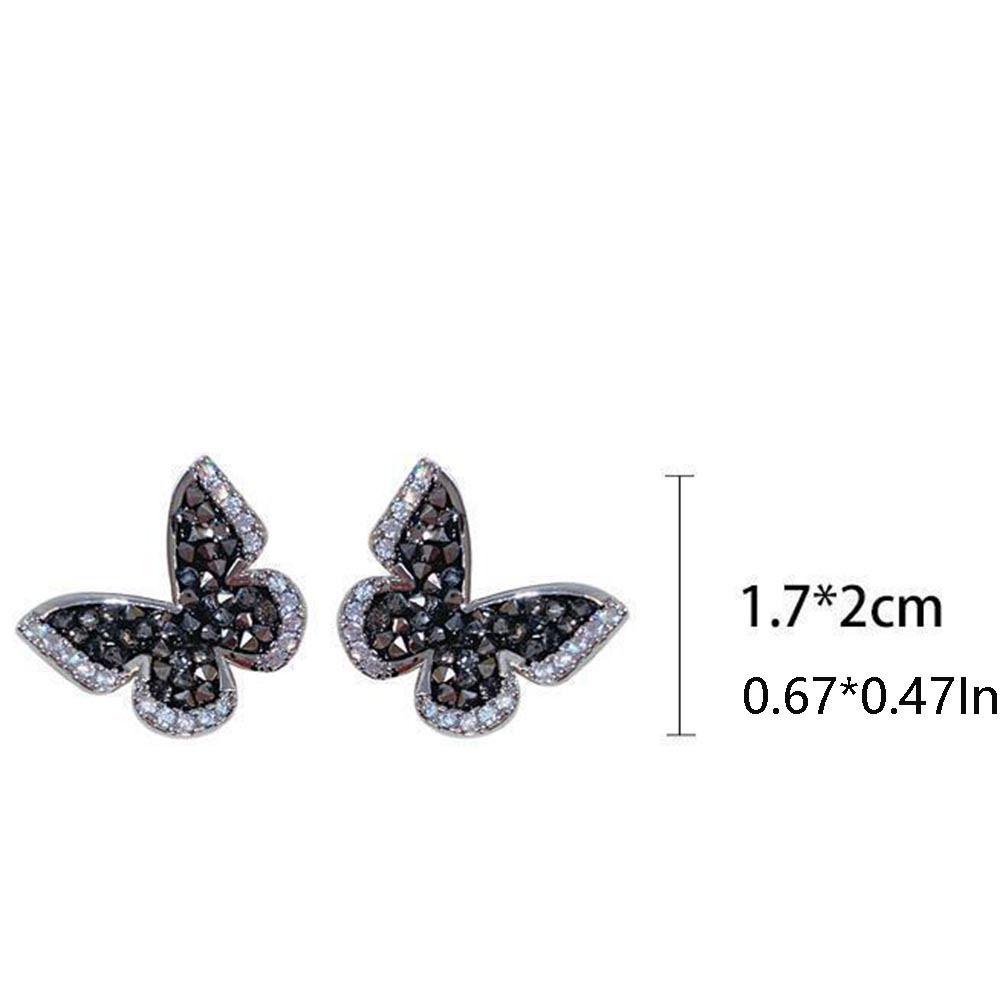 Mxbeauty Anting Kupu-Kupu Kepribadian Memorabilia Inlay Canggih Keren Untuk Wanita Anting Zircon