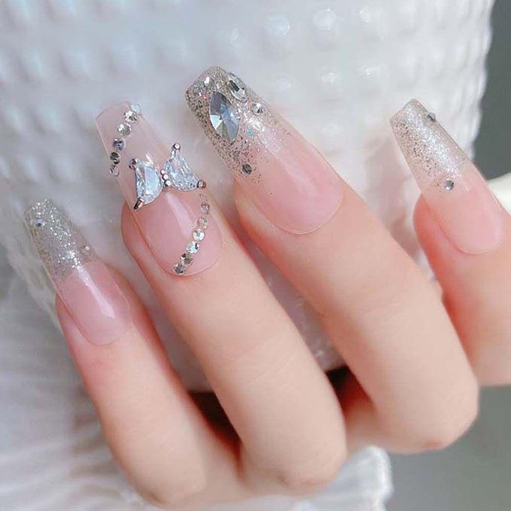 Augustina Dekorasi Nail Art Zirkon Mewah Logam Kupu-Kupu Manikur Aksesoris 3D Nail Art Dirlls