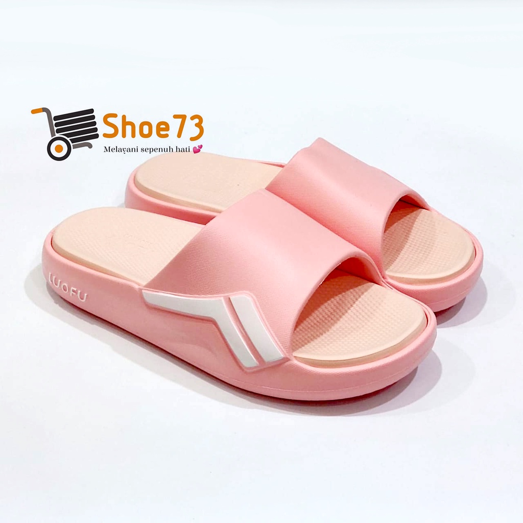 Sandal wanita slipper/slide/selop | LUOFU E 6213 - E15CW