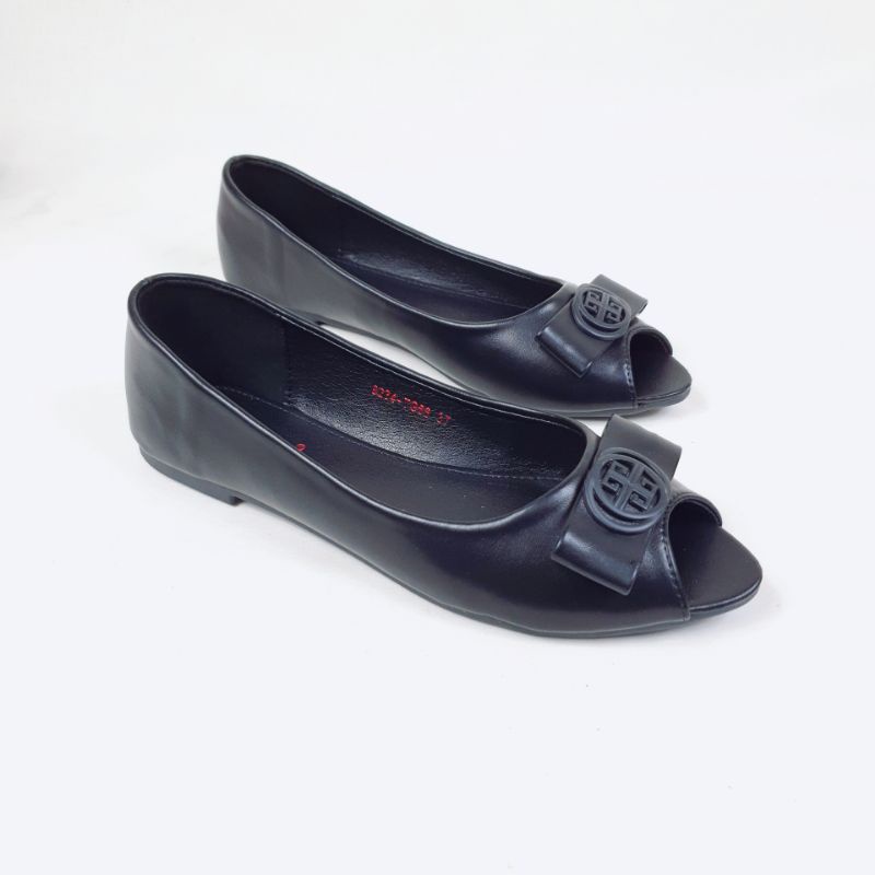 Norvid Flatshoes slip on ujung terbuka