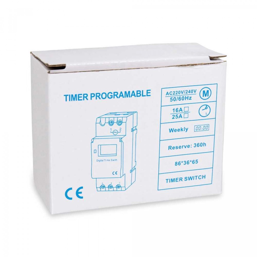 Saklar Listrik Otomatis Timer Programmable Time Switch Relay 16A 220V