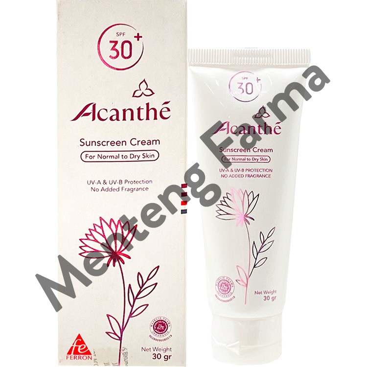 Acanthe Sunscreen SPF 30 For Normal to Dry Skin - Tabir Surya Kulit Normal