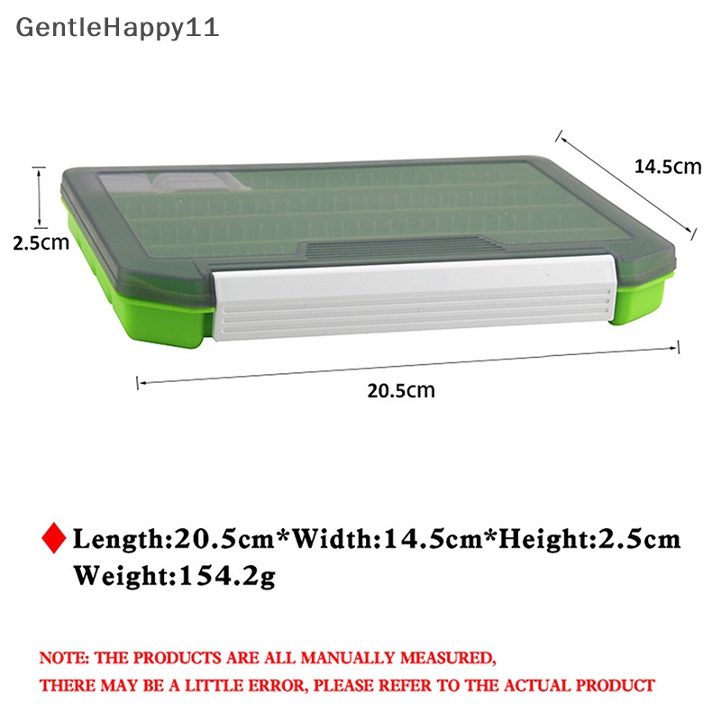 Gentlehappy Fishing Tackle Box Storage Tray Dengan Sekat Removable Umpan Pancing Hooks Case id