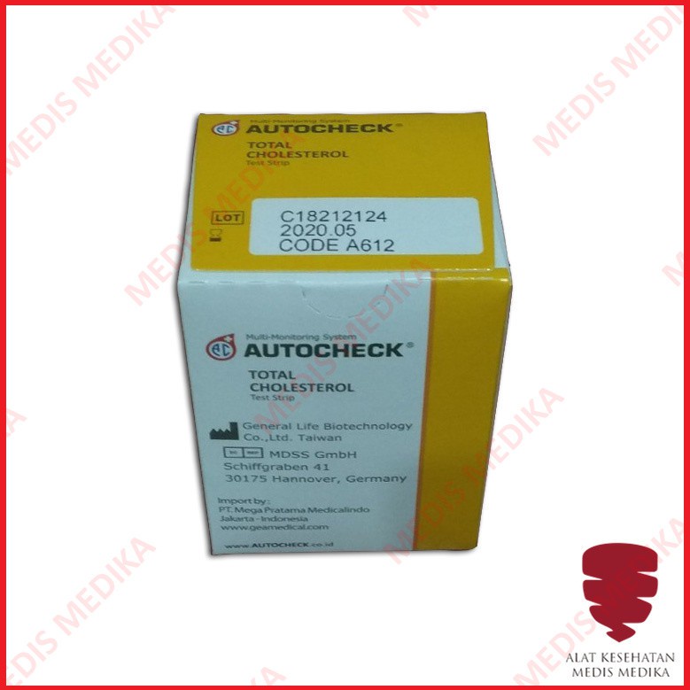 Autocheck Cholesterol Cek Test Strip Kolesterol Refill Isi 10 Strips