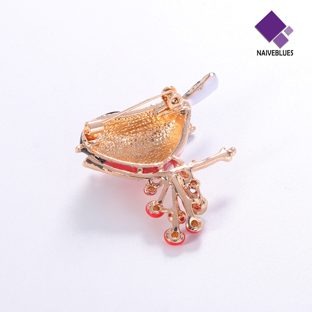 &lt; Naiveblues &gt; Bros Pin Gaya Etnik Paduan Mudah-Cocok Kartun Burung Bros Lencana Untuk