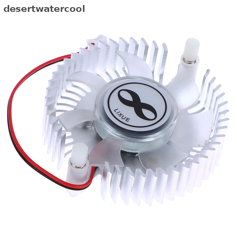 Deid Heatsink Aluminium 55mm Dan Kipas 12V Kombinasi Radiator Bulat Cooler Silent Fan Martijn