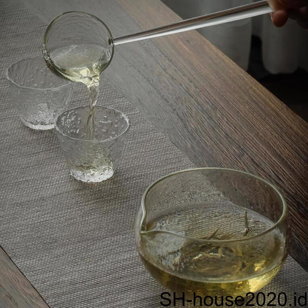 Sendok Mangkok Matcha Kaca Dengan Pouring Spout Gift Gaya Jepang Untuk Kantor