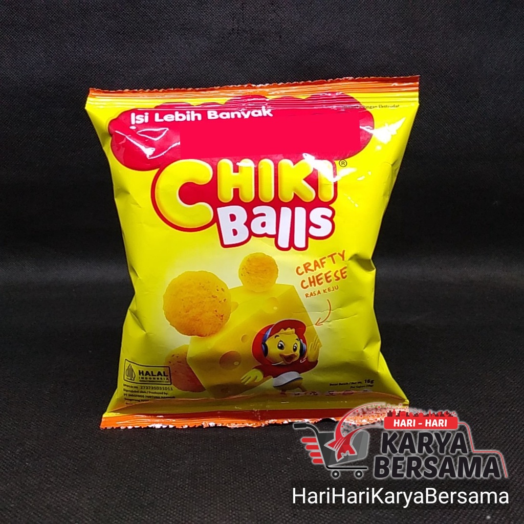 

SNACK CHIKI BALLS CRAFTY CHEESE KEJU 16GR