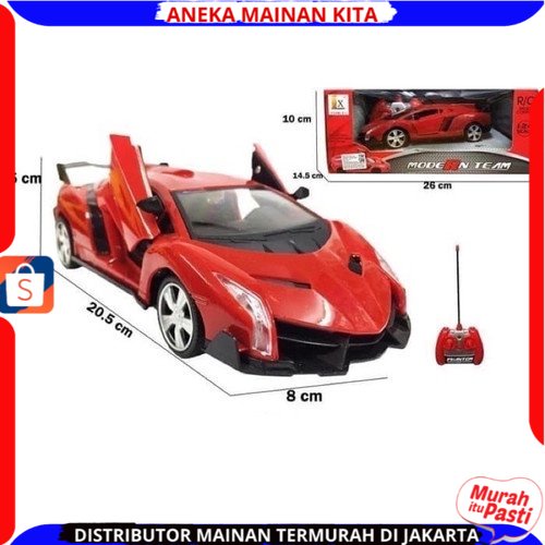 Mainan Anak Mobil Remote Control Sport Car Buka Pintu Balap Racing Berlampu Racing