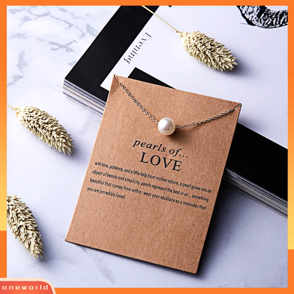 [ONE] Wanita Liontin Alloy Dengan Kartu Kreatif Mini Bentuk Sayap Rantai Tulang Selangka Hadiah Kecil