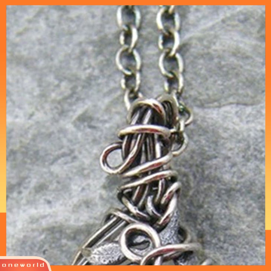 [ONE] Kalung Klavikula Rantai Ekstensi Motif Daun Pengerjaan Halus Faux Moonstone Pendant Charm Necklace Untuk Wanita