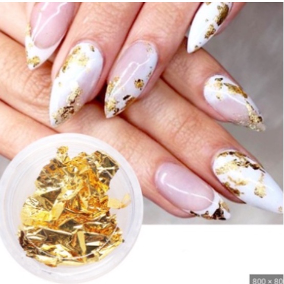 Foil Nail Art Aluminium Flakes / Kertas Foil Hiasan kuku / Cantik Nail Art akseoris PROMO