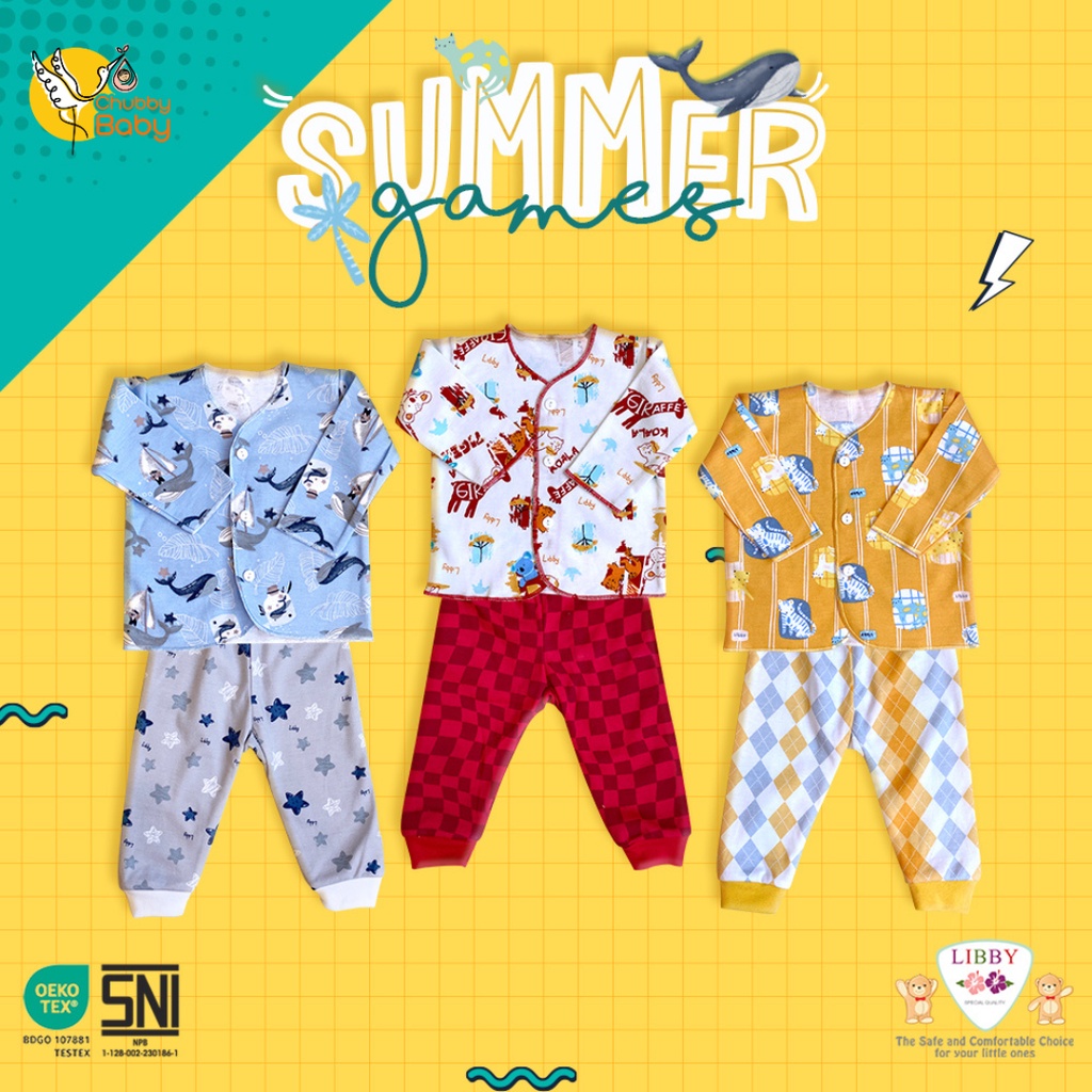 Libby - Summer Games | Setelan Panjang Baby Size 3stel