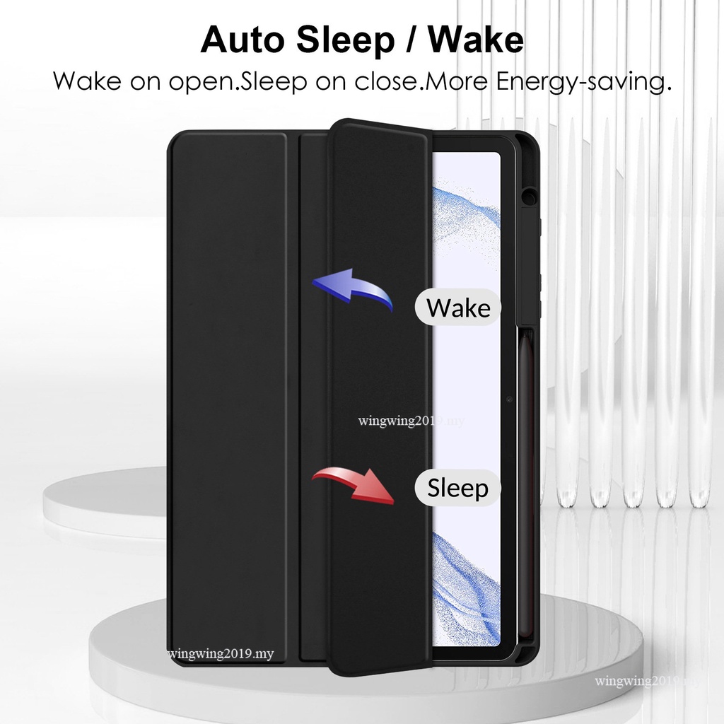 Hybrid Slim Case Untuk Samsung Galaxy Tab S8/Tab S7 11inch Shockproof Cover Auto Wake/Sleep