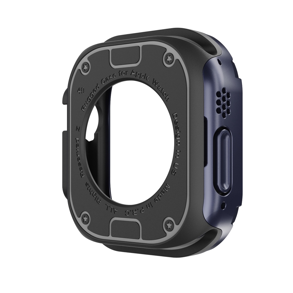 2in1 Case Untuk Apple Watch Series8 /7/SE/6 /5 /4 Ultra 41mm 45mm 40mm 44mm 49mm TPU+PC Bumper Pelindung Shockproof Untuk iwatch