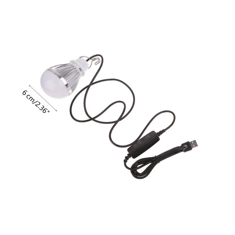 Bt USB Globe Bulb Portable LED 10W 5V Bohlam Gantung LED Camping Bulb Dengan 1kabel 9m Saklar on off Warm White Cold White