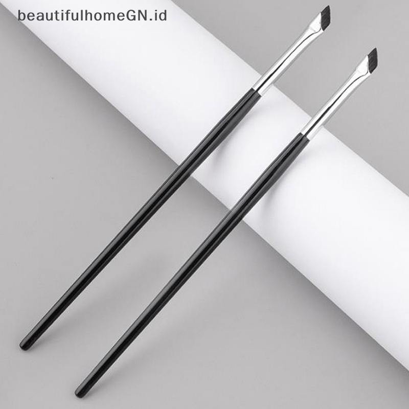 {Cantik} Upgrade Blade Eyeliner Brush Sikat Alis Datar Sudut Sangat Tipis Halus Di Bawah~