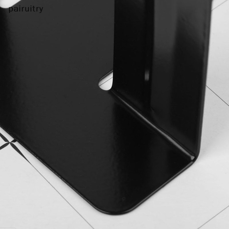 Prt 2Pcs Logam Hias Bookend Majalah Organizer Holder Kantor Standing Bookend Desktop Bookends Heavy Duty Book Holder PRT