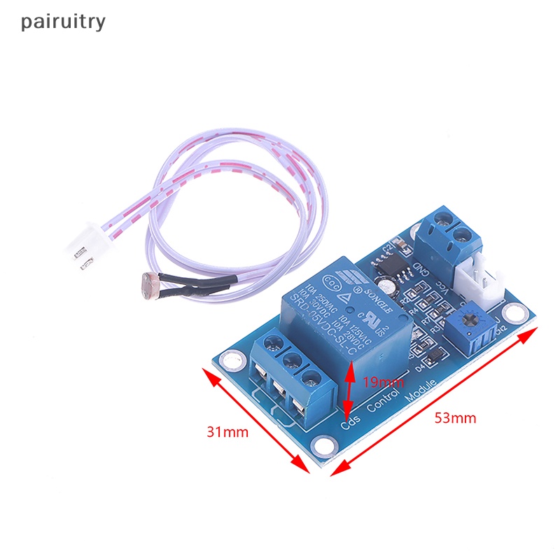 Prt XH-M131 5V/12V Saklar Kontrol Cahaya Photoresistor Relay Module Sensor Deteksi PRT