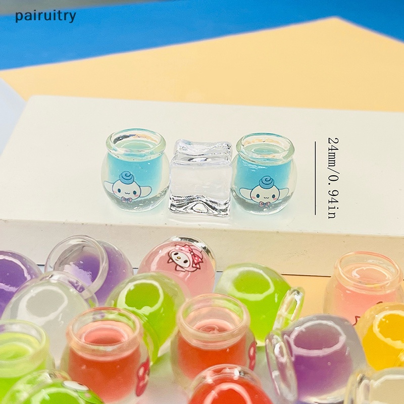 Prt 5PCS Simulasi Mini Luminous Honeypot Resin Hadiah DIY Mobil Desktop Dekorasi PRT