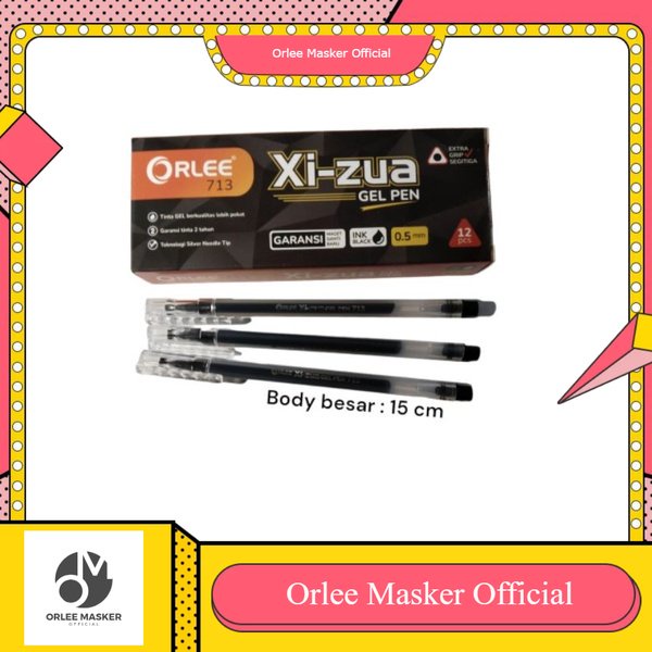 BOLPEN GEL PEN XIZUA ORLEE (1 LUSIN ISI 12), tinta tebal tidak beluber/ gel pen edson / gelpen xizua/ bolpen selusin/ bolpoin cepat kering/ bolpoin garansi