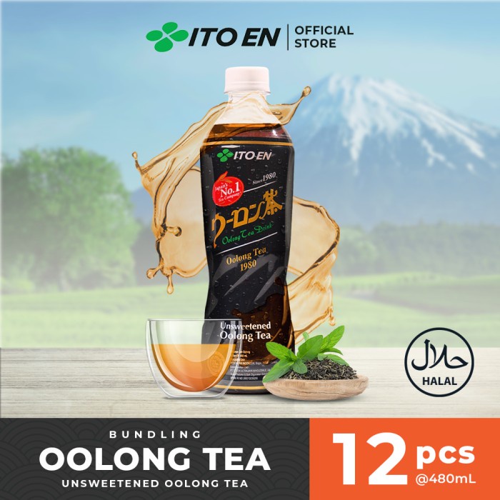 

N.E.W ITO EN Oolong Tea No Sugar 480ml isi 12 pcs