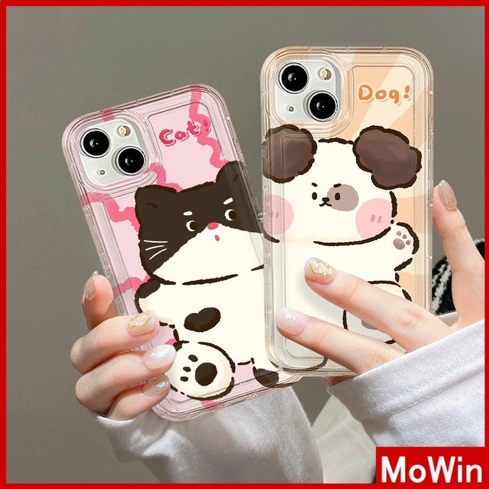 Case iPhone 14 Pro Max iPhone Case Bening Case TPU Soft Case Kantong Udara Tahan Guncangan Perlindungan Kamera Kucing Lucu Anak Anjing untuk iPhone 13 Pro Max iPhone 12 Pro Max 11 8Plus 7Plus 6Plus XR X MAX