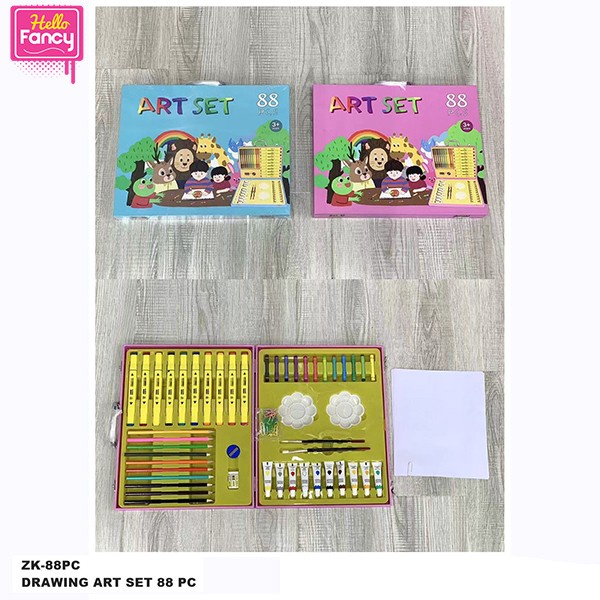 

Drawing art set crayon alat tulis melukis 88 Pcs / Crayon Set