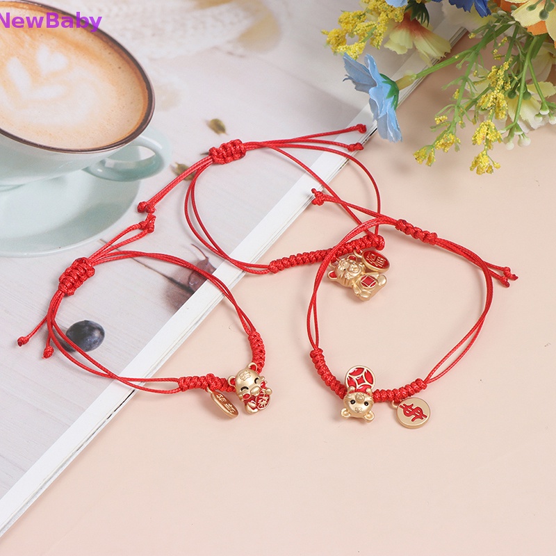 Newbaby2022tali Macan Imlek Tali Merah String Gelang Handmade Craft Hadiah ID