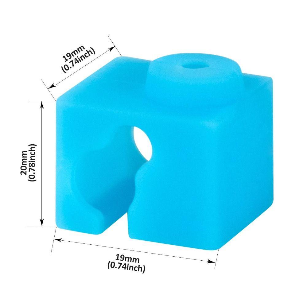 Populer 5PCS Silicone Sock Hotend Pemasangan Mudah Untuk ANYCUBIC I3 Mega High-quality 3D Printer Parts