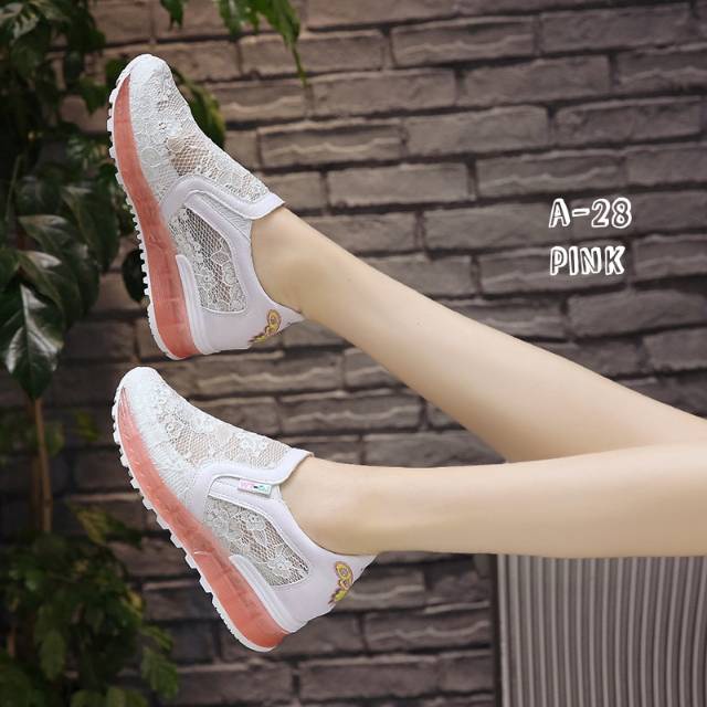 [JY] [KUALITAS PREMIUM] Sepatu KOREA A-28 TOP QUALITY Sepatu Wanita Sepatu Slip ON Sepatu A28 A01 128 Impor