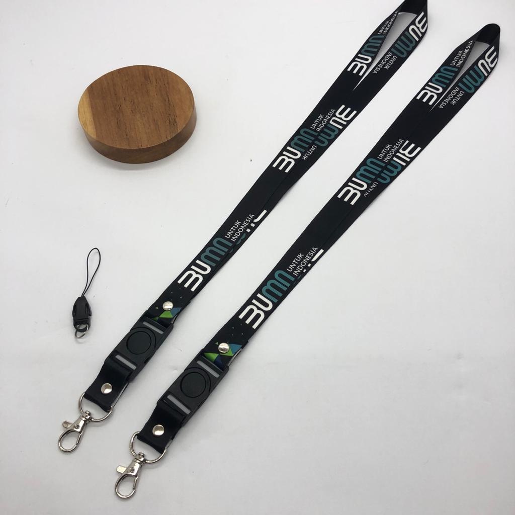 

TALI BUMN HITAM _ LANYARD BUMN HITAM_ TALI IDCARD BUMN HITAM PRINTING