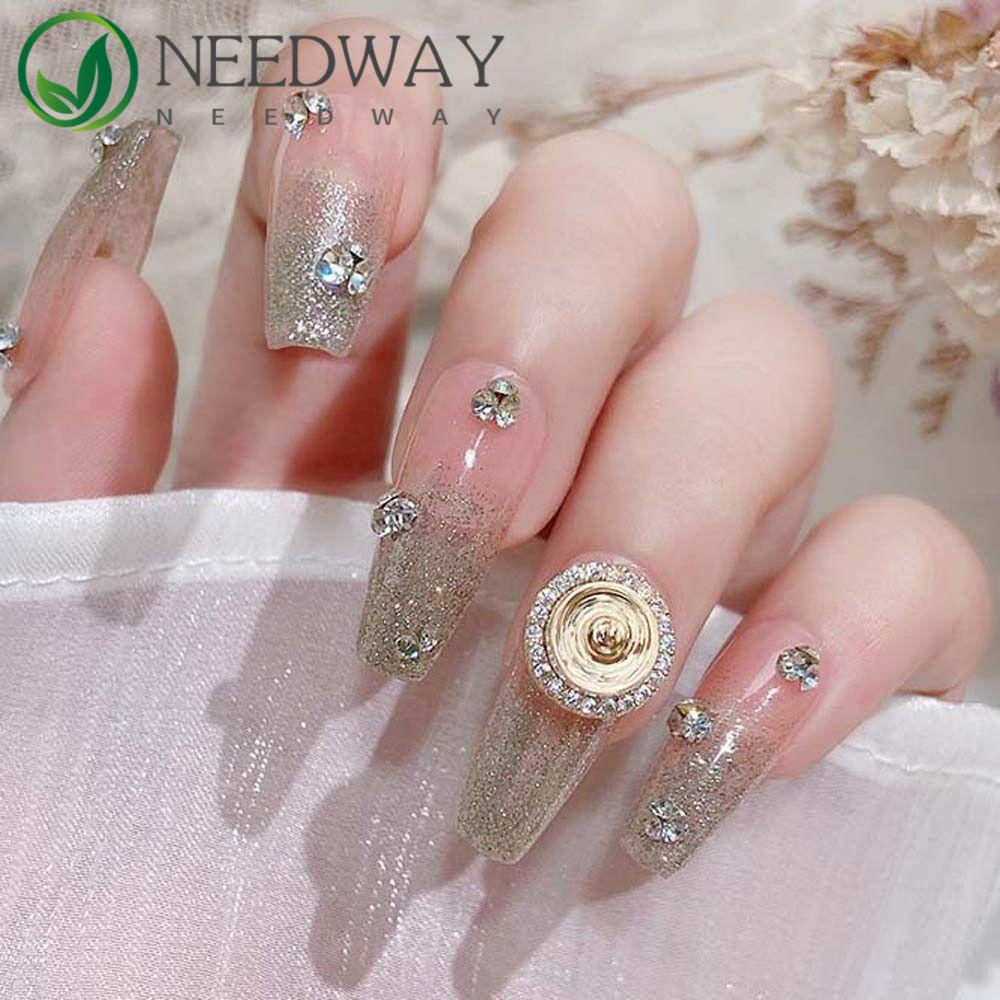 Needway  Dekorasi Kuku Imlek Wanita Cinta Hati Tahun Baru Nail Art Zirkon Nail Drill Manicure Aksesoris