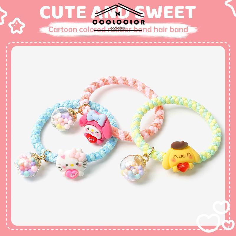 COD❤️Karet Rambut Cartoon Sanrio Hair Rope Ikat rambut berwarna- cl