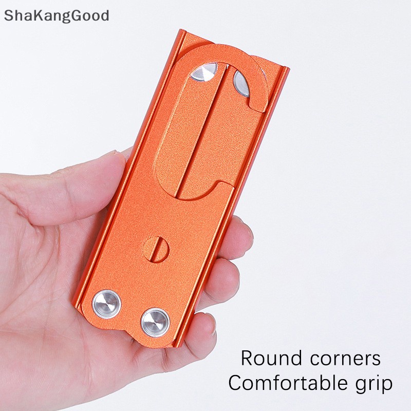 Gantungan Portabel Paduan Aluminium Berkemah Luar Ruangan Selip Logam Sederhana Dapat Dilipat ultra-Ringan SKK