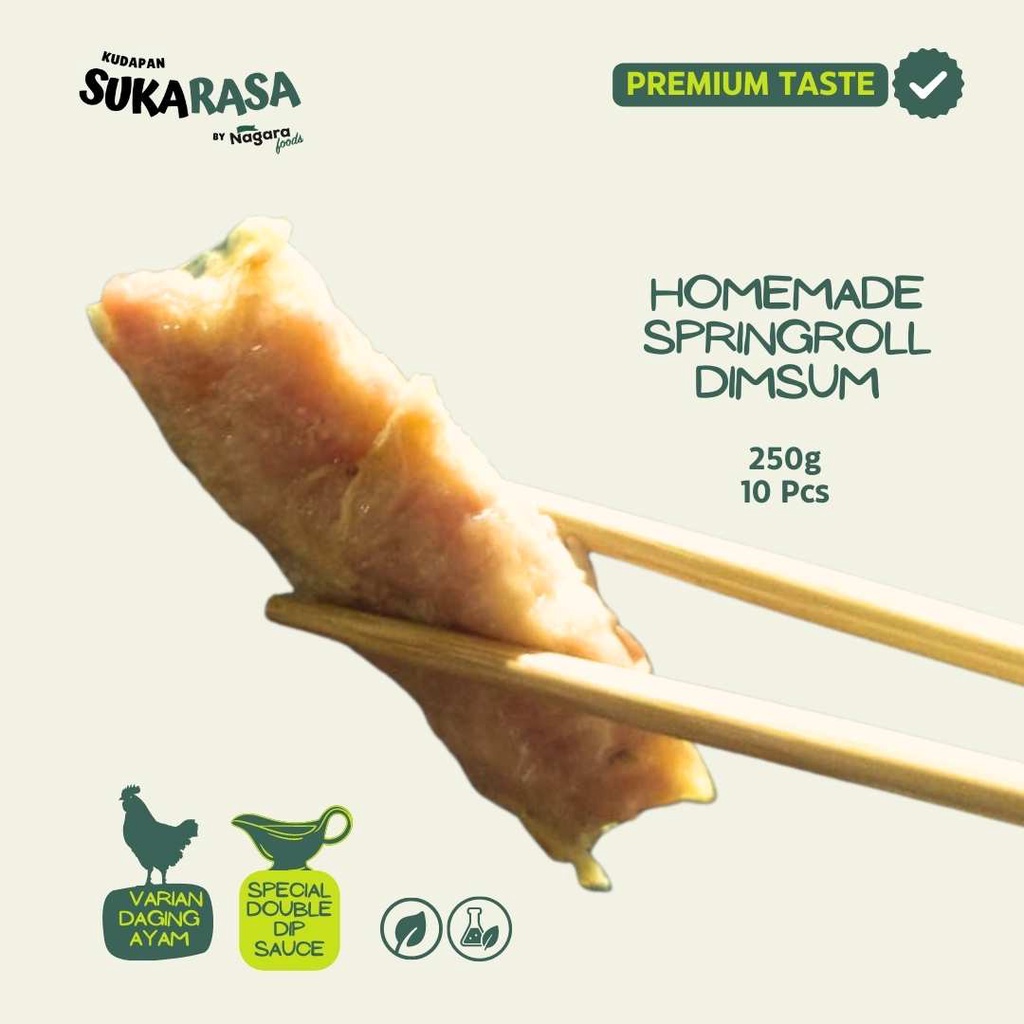 

Premium Spring Roll Dimsum SukaRasa by Nagara Foods