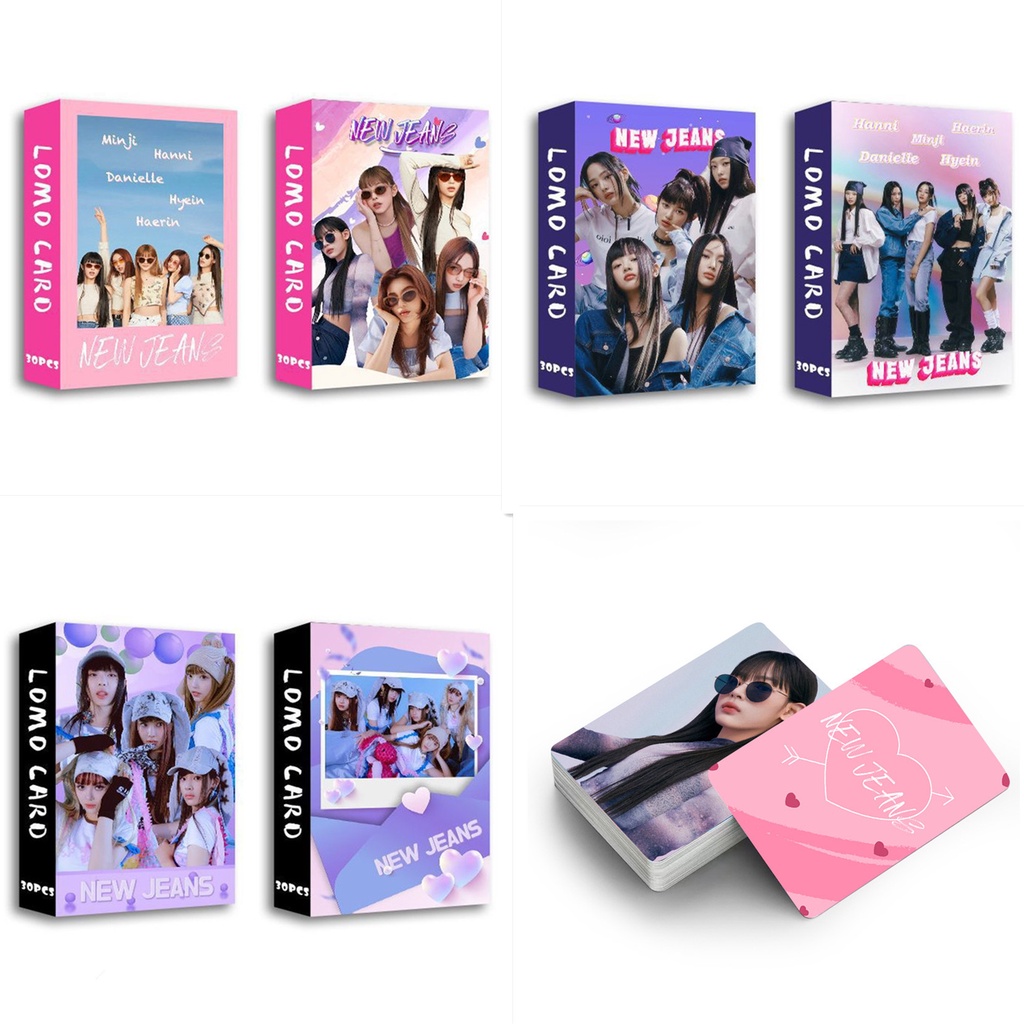 30pcs /box NJ Photocards Album Kartu Lomo NJ Kpop Postcards