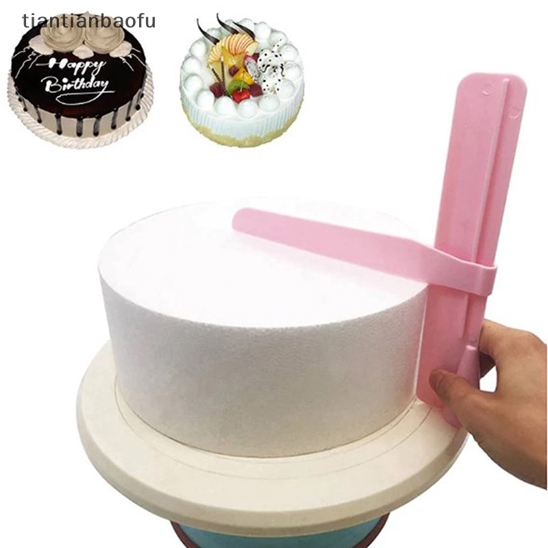 [tiantianbaofu] Scraper Kue Adjustable Penghalus Fondant Spatula Diy Pinggiran Kue Penghalus Cream Alat Meratakan Alat Baking Kue Kering Spatula Butik