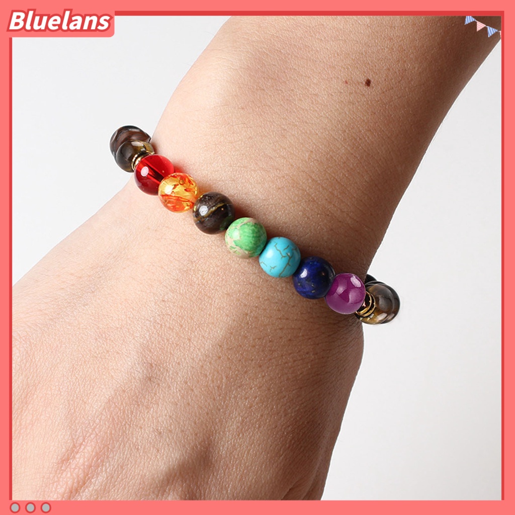 [BLS] Gelang Sholat Warna Jahitan Batu Buatan Wanita Pria Chakra Bracelet Rantai Pergelangan Tangan Penyembuhan Untuk Dipakai Sehari-Hari