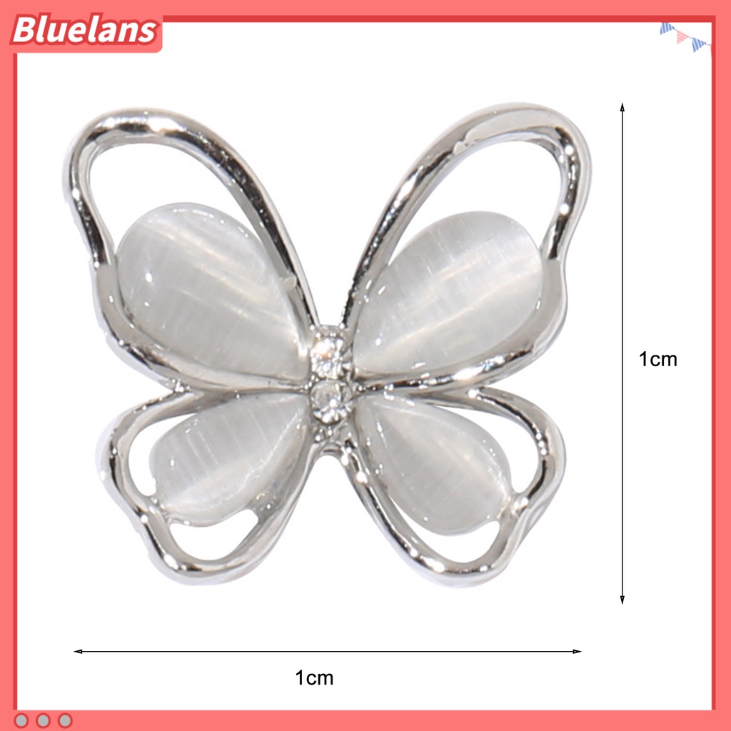 [BLM] 20pcs Ornamen Kuku Bentuk Indah Mempesona Efek Visual Alloy Warna-Warni Halus Hiasan Kuku Kupu-Kupu DIY Kerajinan Perlengkapan Kuku