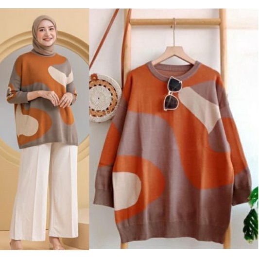 Knitwear Kalilla | Sweater Jumbo Wanita | Baju Rajut IMPORT | Sweater Premium